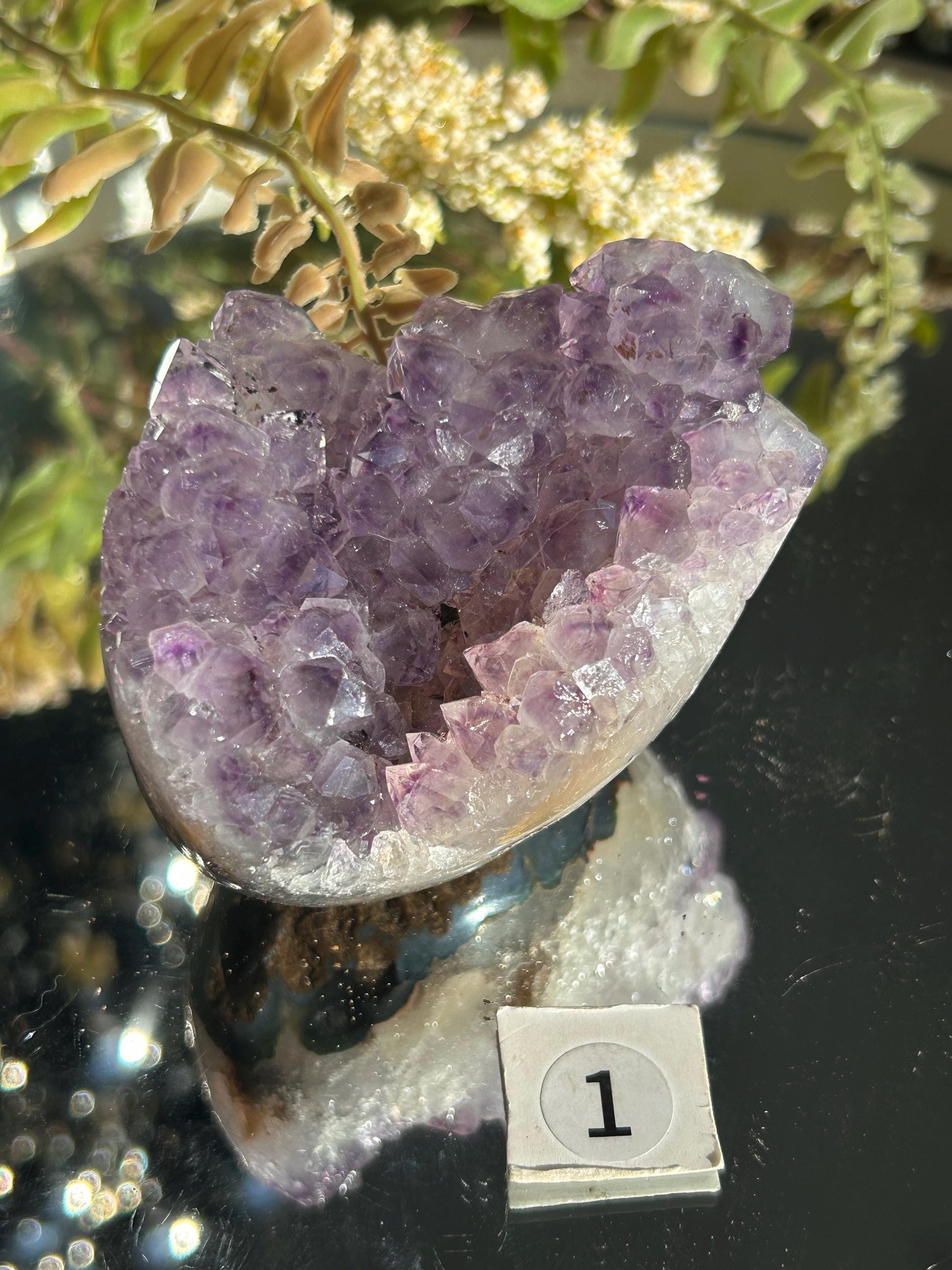 Uruguay Amethyst Specimen Geode | Mineral Specimens | Amethyst Formations | Uruguayan Amethyst | Healing Crystal | Home Decor | Crystal Gift-Raw Crystal Specimens-amethyst