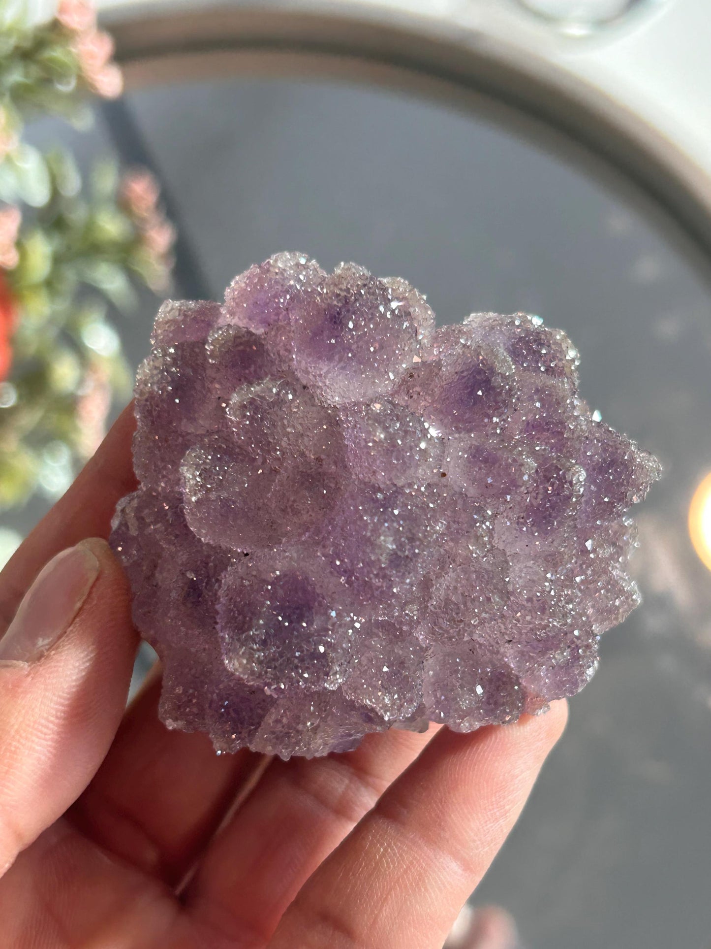 Uruguay Ultra Fine Sugar Rainbow Amethyst Cluster | Amethyst Formation | Uruguayan Amethyst | Rainbow Amethyst | Home Decor | Crystal Gift-Raw Crystal Specimens-rainbow amethyst