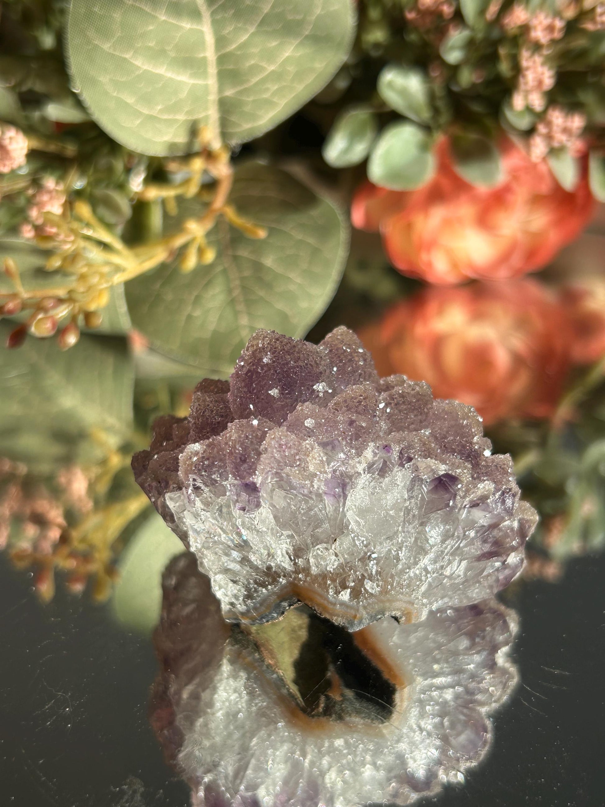 Uruguay Ultra Fine Sugar Rainbow Amethyst Cluster | Amethyst Formation | Uruguayan Amethyst | Rainbow Amethyst | Home Decor | Crystal Gift-Raw Crystal Specimens-rainbow amethyst