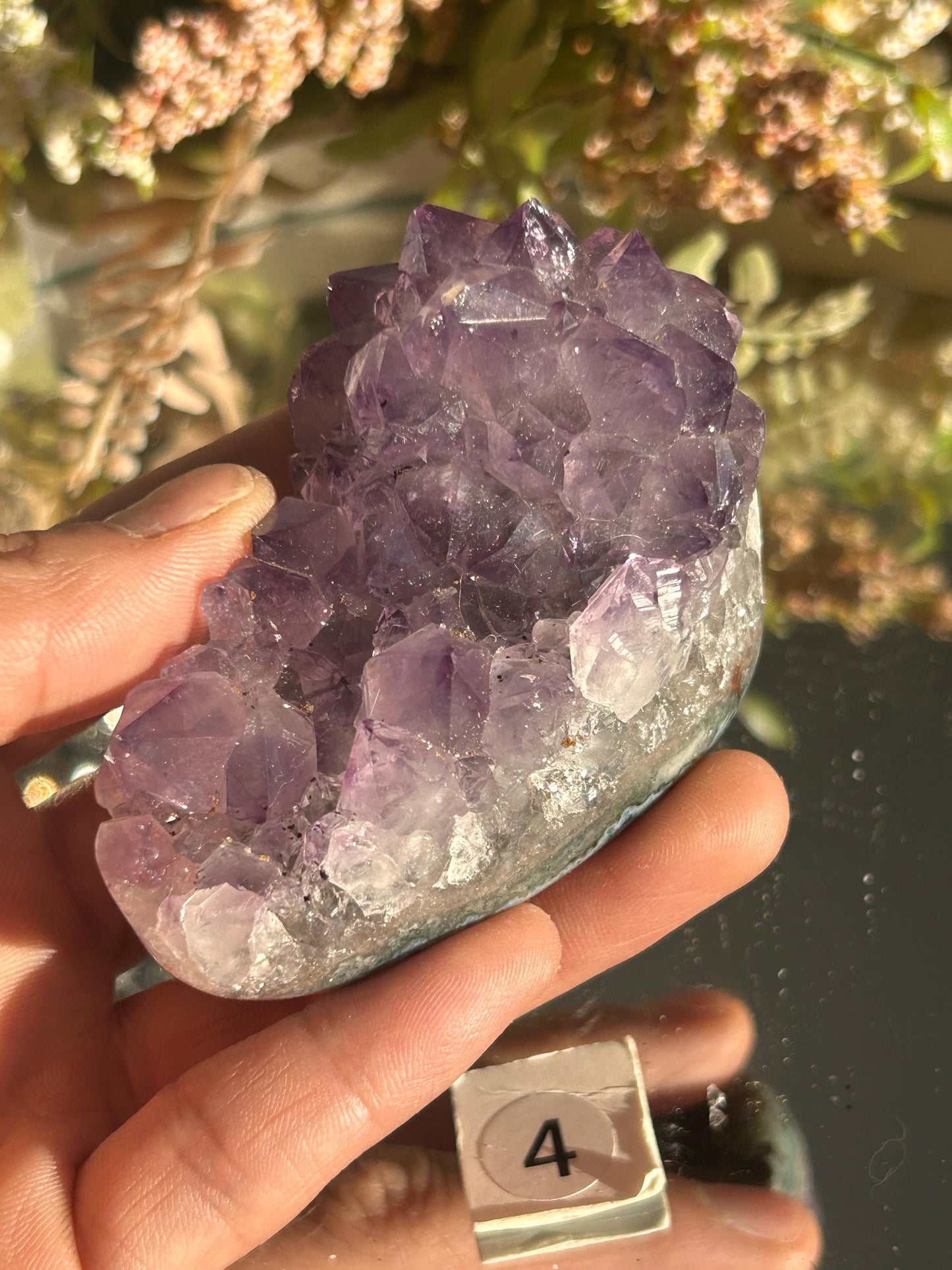 Uruguay Amethyst Specimen Geode | Mineral Specimens | Amethyst Formations | Uruguayan Amethyst | Healing Crystal | Home Decor | Crystal Gift-Raw Crystal Specimens-amethyst, agate