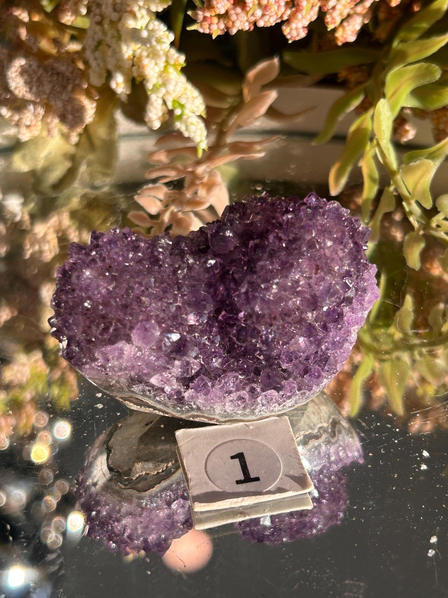 Uruguay Amethyst Specimen Geode | Mineral Specimens | Amethyst Formations | Uruguayan Amethyst | Amethyst Cluster | Home Decor |Crystal Gift-Raw Crystal Specimens-amethyst, agate