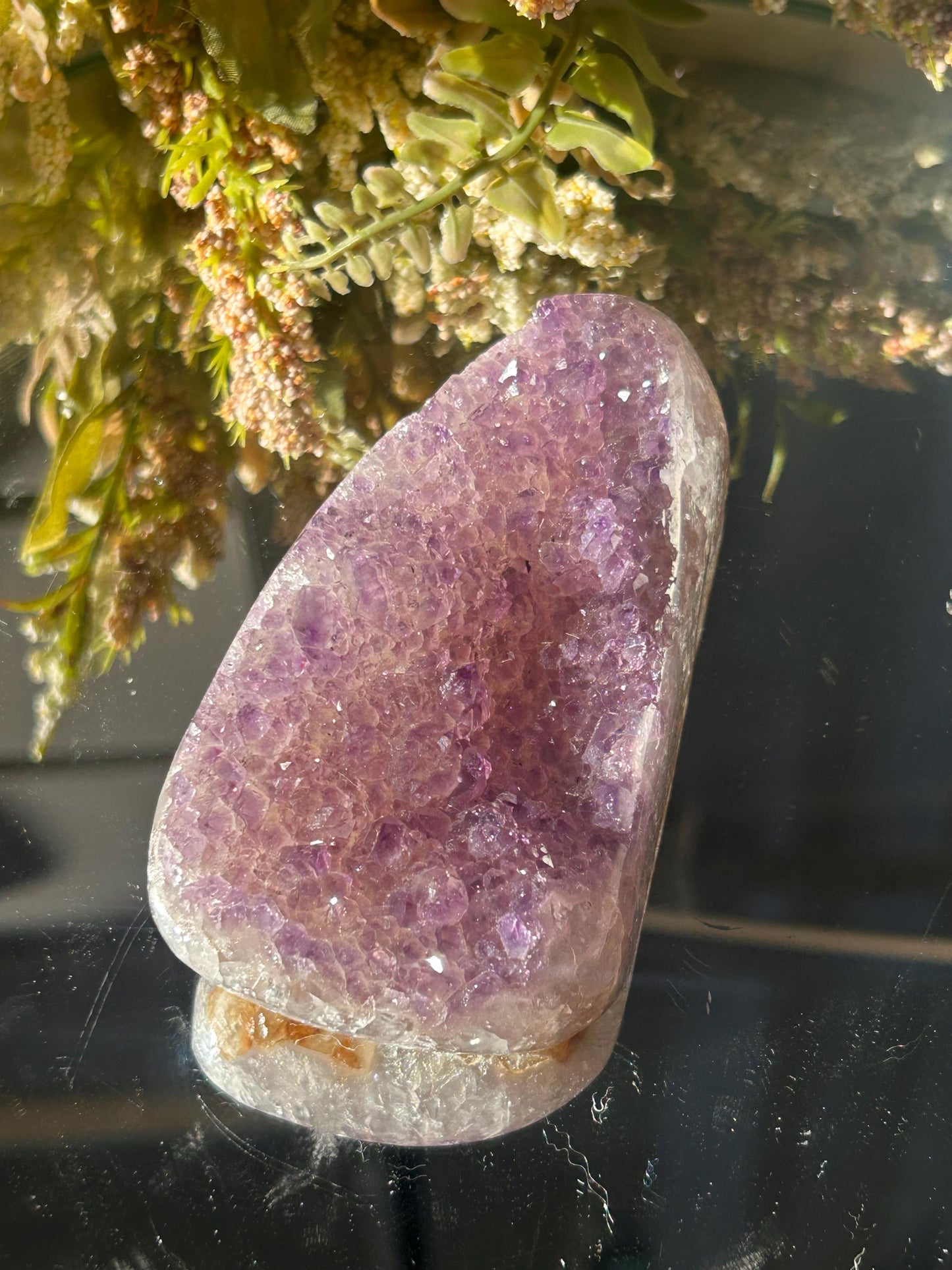 Uruguay Amethyst Specimen Geode | Mineral Specimens | Amethyst Formations | Uruguayan Amethyst | Healing Crystal | Home Decor | Crystal Gift-Raw Crystal Specimens-rainbow amethyst