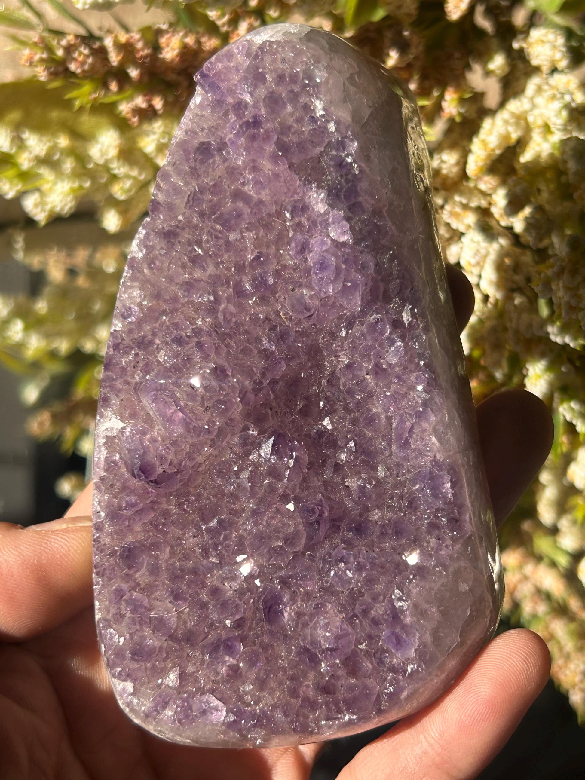 Uruguay Amethyst Specimen Geode | Mineral Specimens | Amethyst Formations | Uruguayan Amethyst | Healing Crystal | Home Decor | Crystal Gift-Raw Crystal Specimens-rainbow amethyst