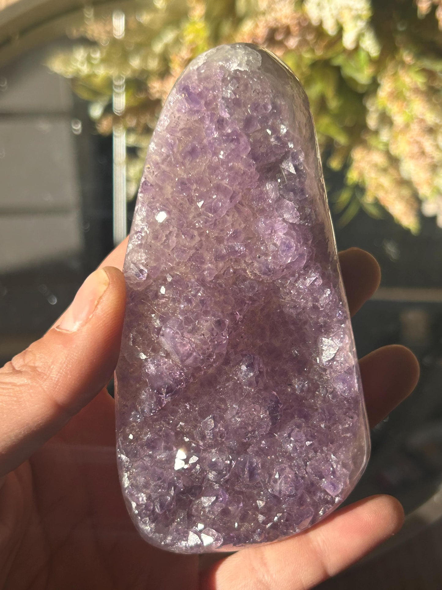 Uruguay Amethyst Specimen Geode | Mineral Specimens | Amethyst Formations | Uruguayan Amethyst | Healing Crystal | Home Decor | Crystal Gift-Raw Crystal Specimens-rainbow amethyst