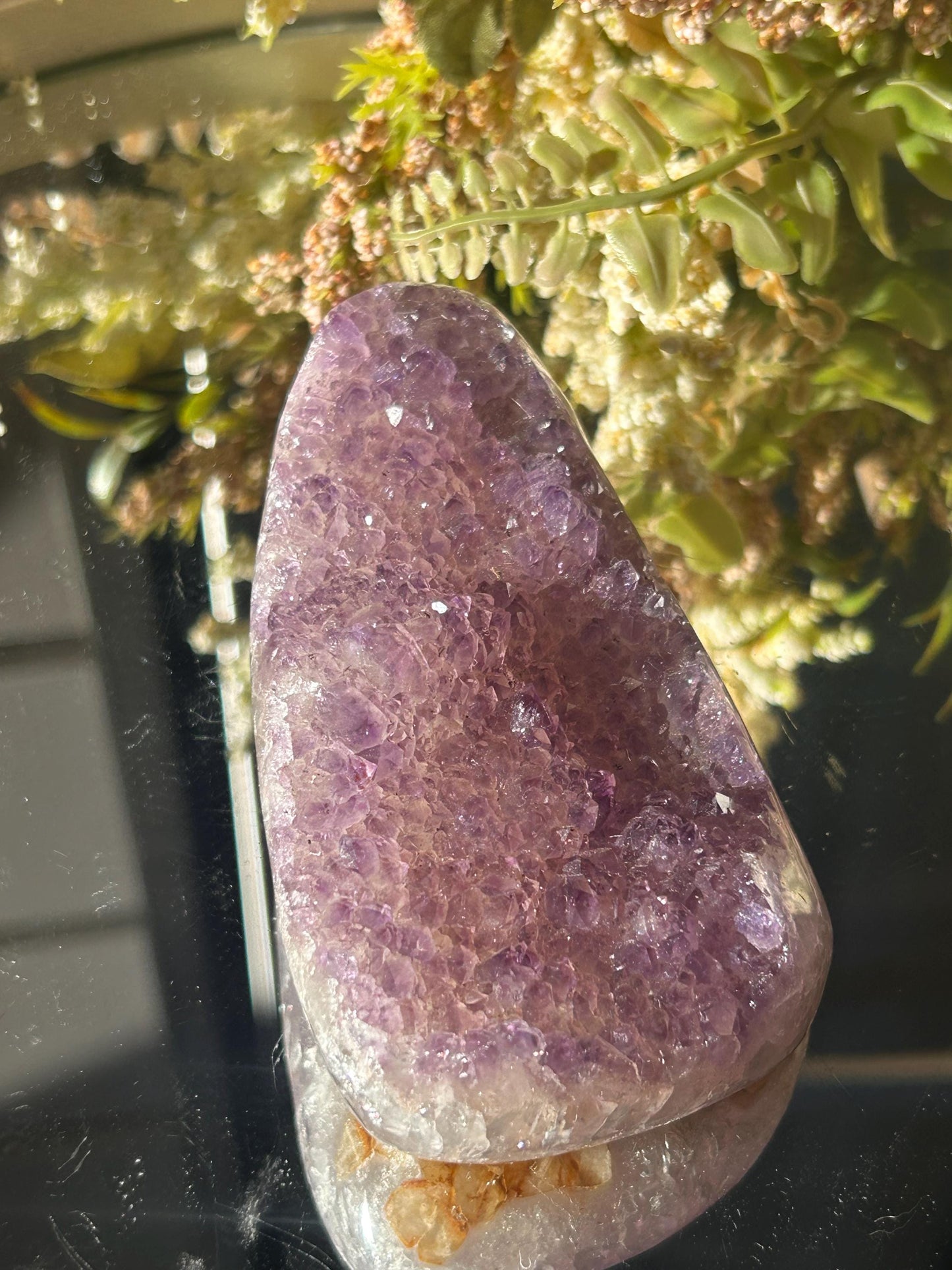 Uruguay Amethyst Specimen Geode | Mineral Specimens | Amethyst Formations | Uruguayan Amethyst | Healing Crystal | Home Decor | Crystal Gift-Raw Crystal Specimens-rainbow amethyst