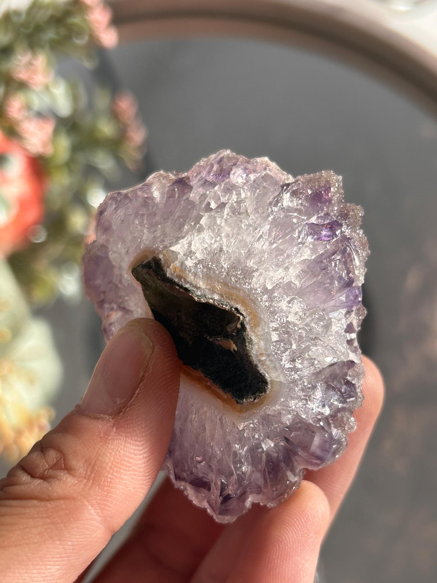 Uruguay Ultra Fine Sugar Rainbow Amethyst Cluster | Amethyst Formation | Uruguayan Amethyst | Rainbow Amethyst | Home Decor | Crystal Gift-Raw Crystal Specimens-rainbow amethyst