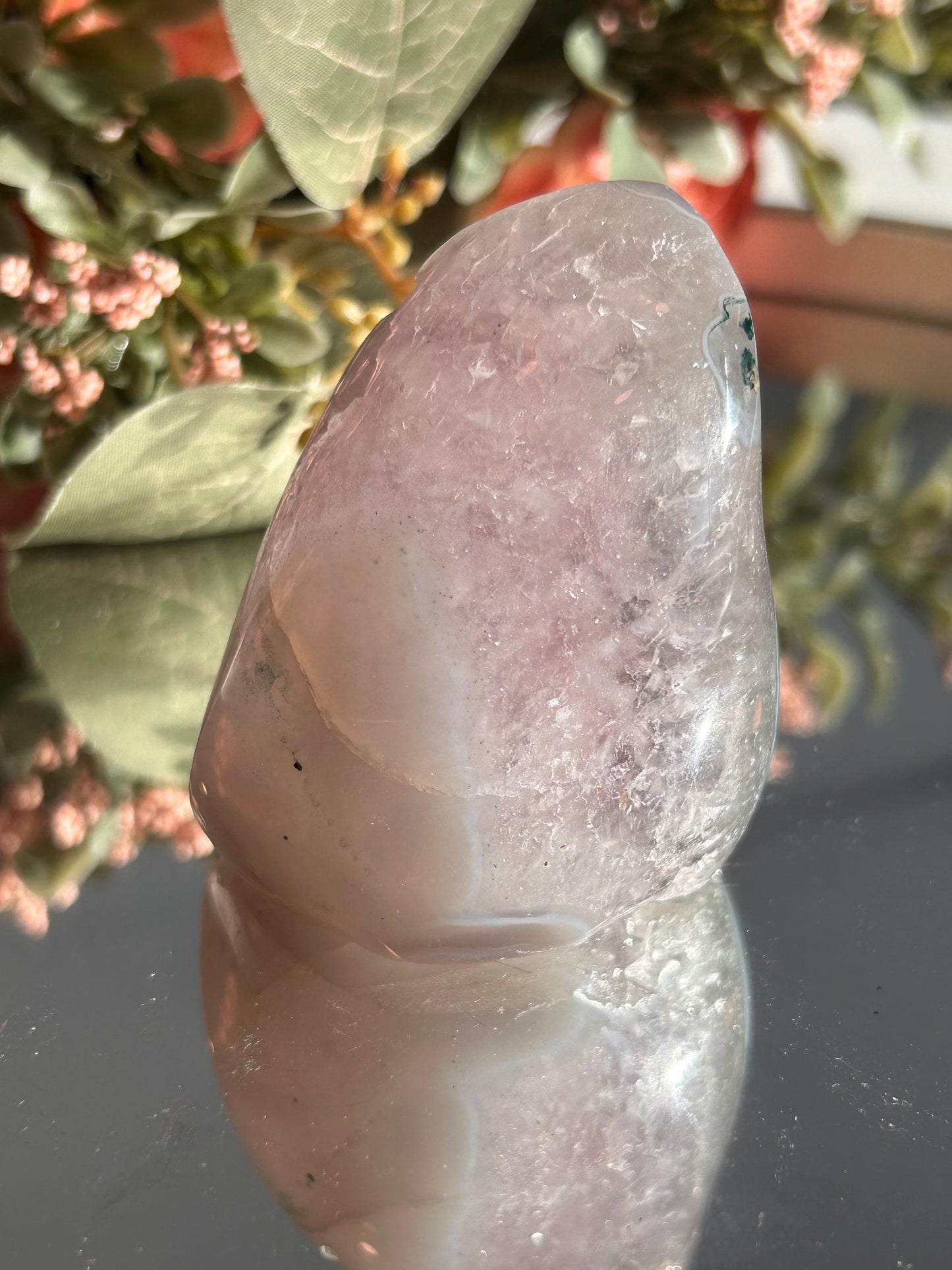 Uruguay Ultra Fine Sugar Rainbow Amethyst Flame | Crystal Flame | Uruguayan Amethyst | Rainbow Amethyst | Home Decor | Crystal Gift-Crystal Flames-rainbow amethyst