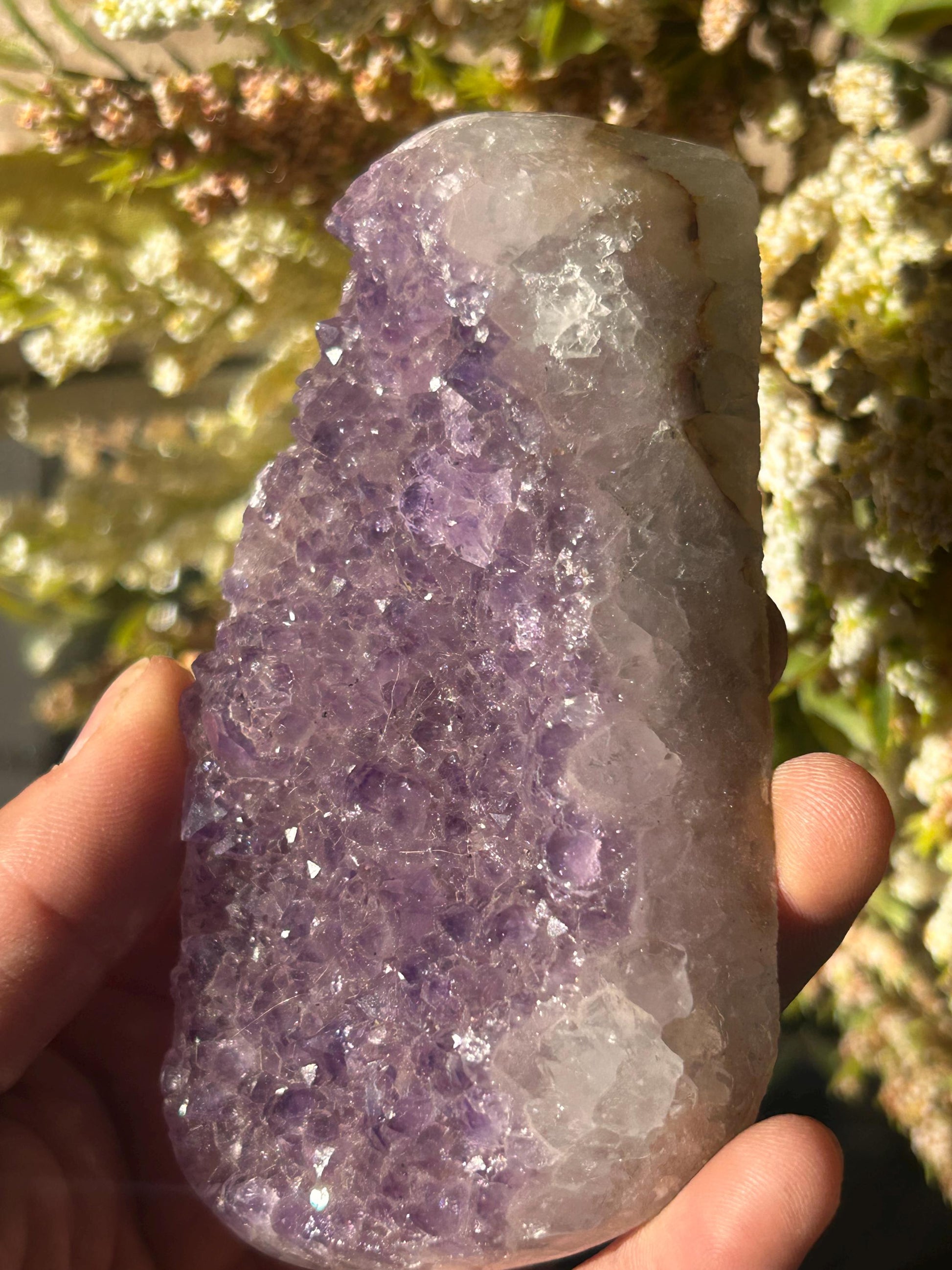 Uruguay Amethyst Specimen Geode | Mineral Specimens | Amethyst Formations | Uruguayan Amethyst | Healing Crystal | Home Decor | Crystal Gift-Raw Crystal Specimens-rainbow amethyst