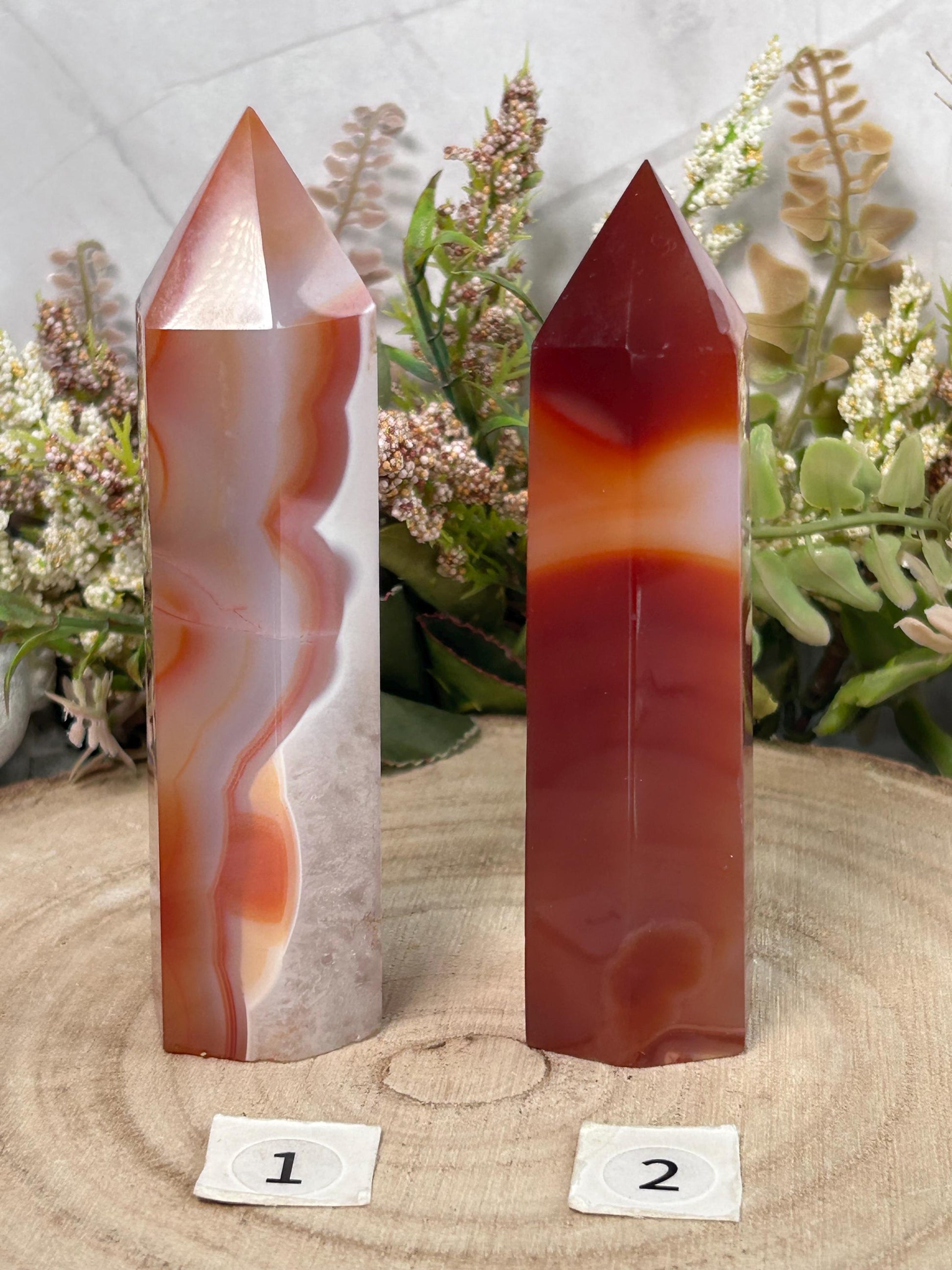 Natural Brazilian Carnelian Crystal Tower | Healing Crystal | Crystal Gifts-Crystal Towers-Carnelian, Quartz