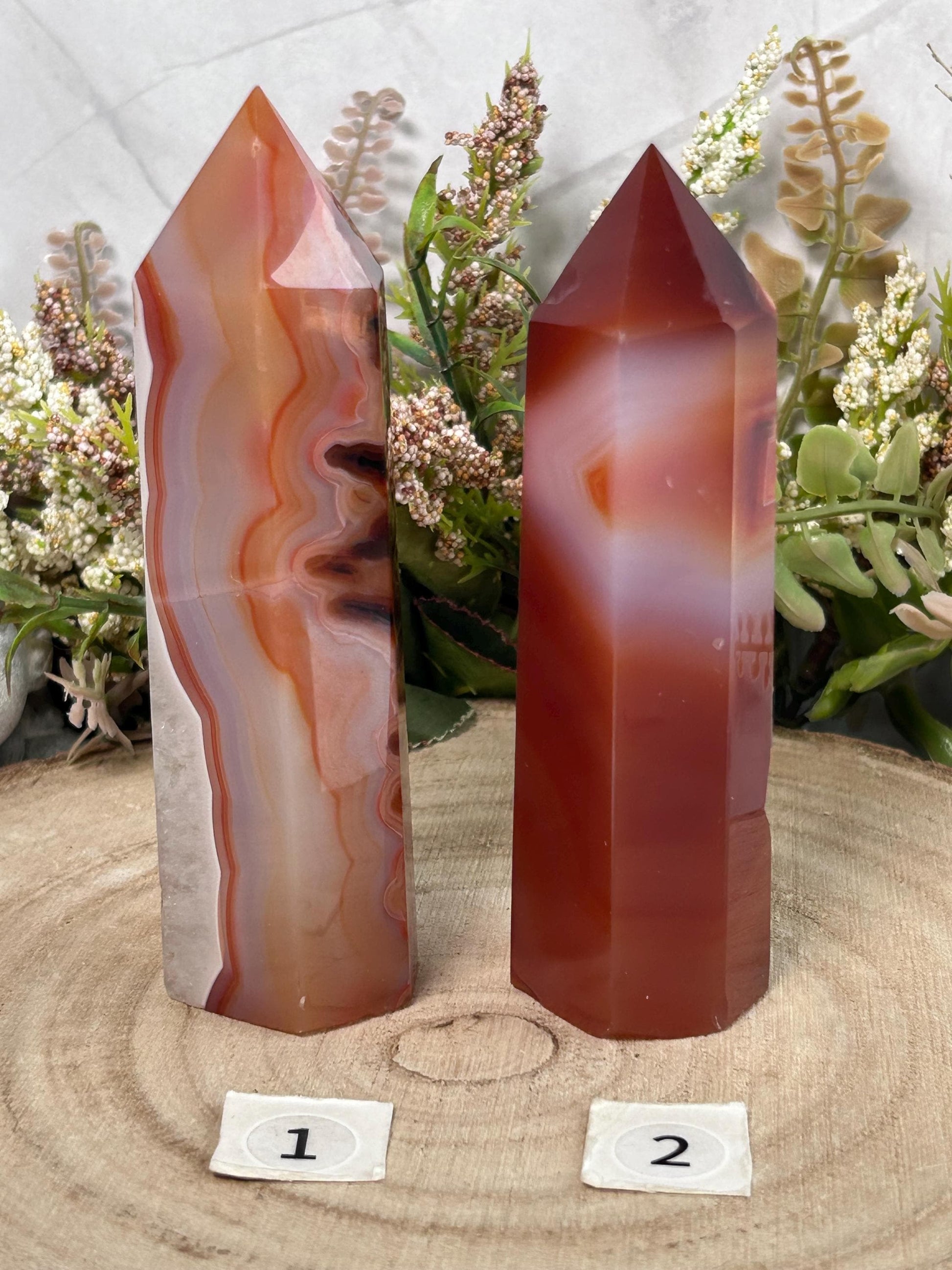 Natural Brazilian Carnelian Crystal Tower | Healing Crystal | Crystal Gifts-Crystal Towers-Carnelian, Quartz