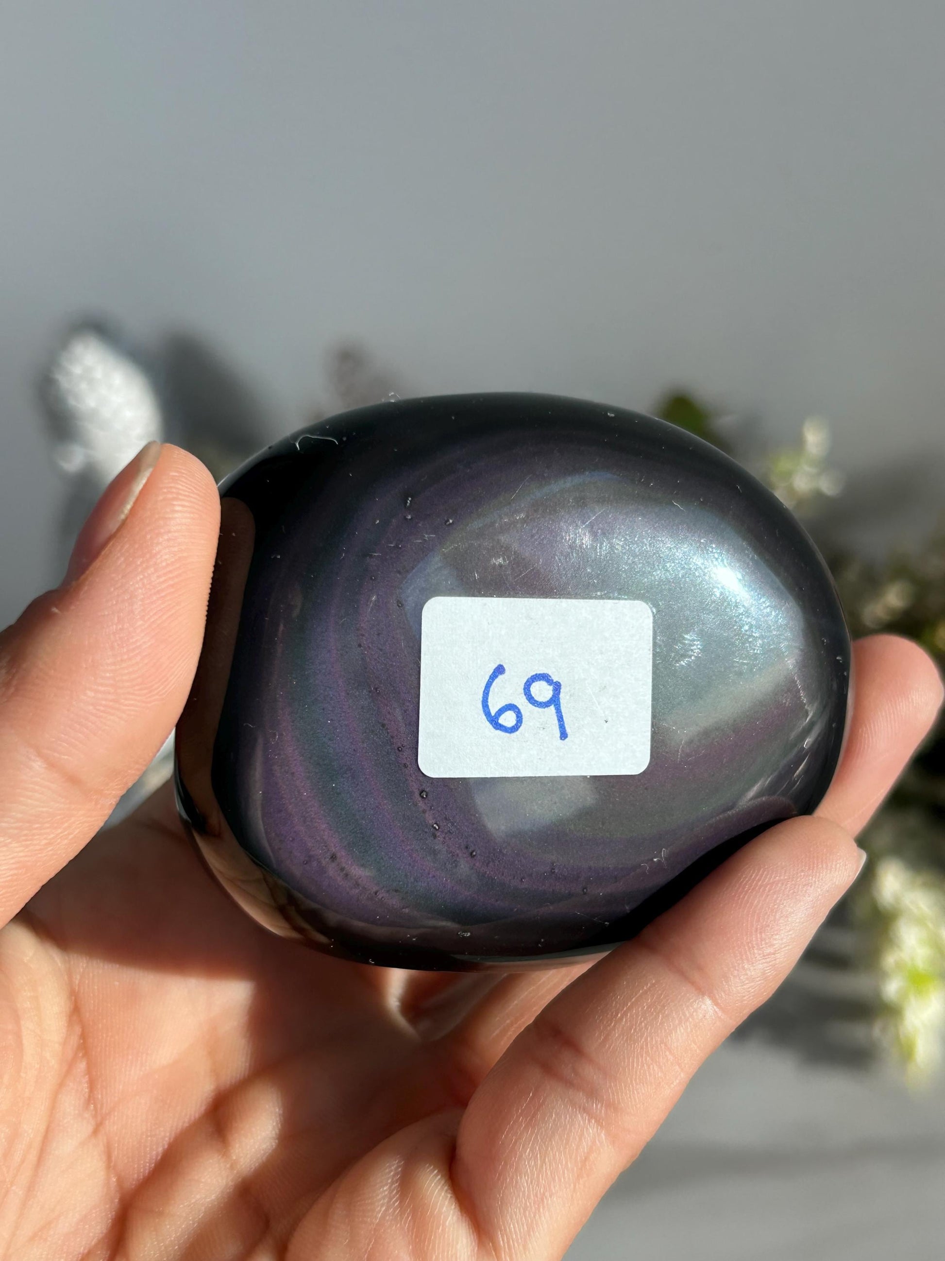 Rainbow Obsidian Heart | Rainbow Obsidian Star-Crystal Carvings-Rainbow Obsidian
