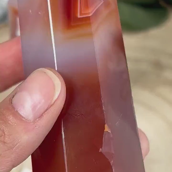 Natural Brazilian Carnelian Crystal Tower | Healing Crystal | Crystal Gifts