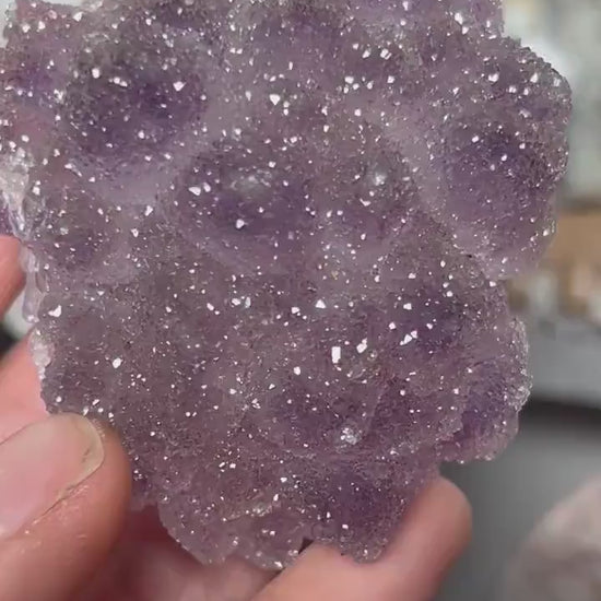 Uruguay Ultra Fine Sugar Rainbow Amethyst Cluster | Amethyst Formation | Uruguayan Amethyst | Rainbow Amethyst | Home Decor | Crystal Gift