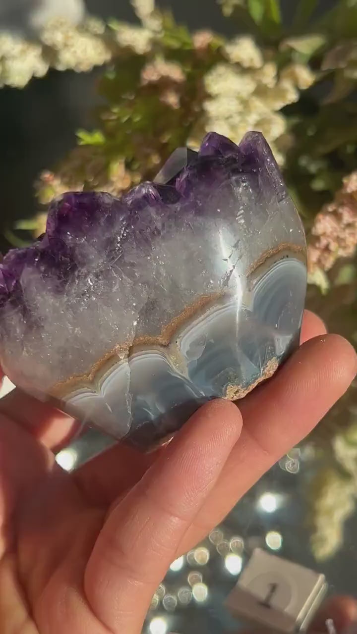 Uruguay Amethyst Specimen Geode | Mineral Specimens | Amethyst Formations | Uruguayan Amethyst | Healing Crystal | Home Decor | Crystal Gift