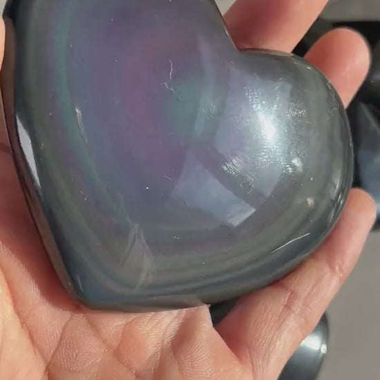 Rainbow Obsidian Heart | Rainbow Obsidian Star