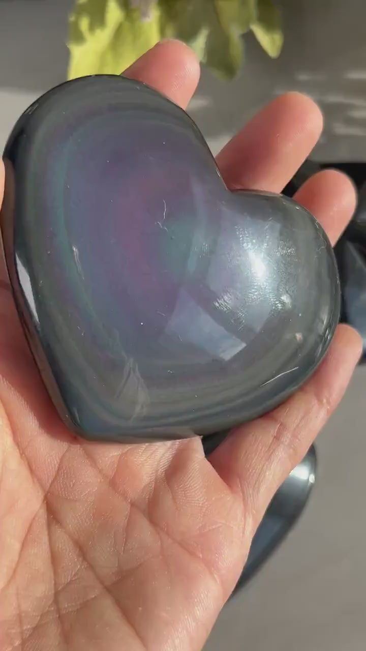 Rainbow Obsidian Heart | Rainbow Obsidian Star